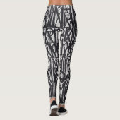 Tribal Graffiti überall in Print-Leggings Leggings (Rückseite)