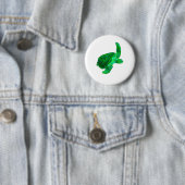 Tribal Green Sea Turtle Button (Beispiel)