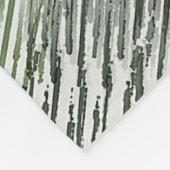 Tribal Green Stripes Abstract Pattern  Fleecedecke (Ecke)