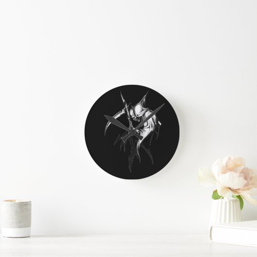 Tribal Grim Reaper Runde Wanduhr (Zuhause)