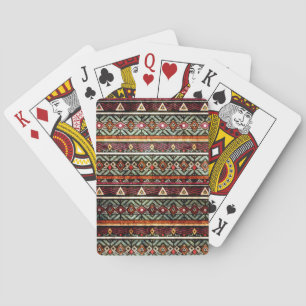 Tribal Grunge: Ethno Retro Muster Spielkarten