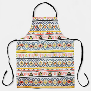 Tribal Grunge Ethno Volksmuster im Retro-Stil Schürze