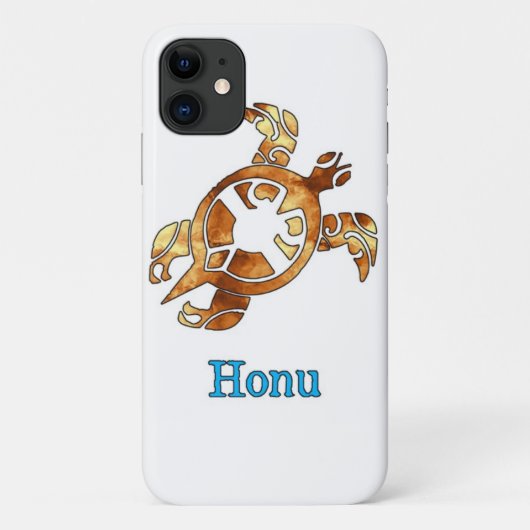 Tribal Hawaiian Sea Turtle in Gold Case-Mate iPhon Case-Mate iPhone Hülle (Rückseite)