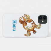 Tribal Hawaiian Sea Turtle in Gold Case-Mate iPhon Case-Mate iPhone Hülle (Rückseite (Horizontal))
