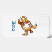 Tribal Hawaiian Sea Turtle in Gold Case-Mate iPhone Hülle (Rückseite (Horizontal))