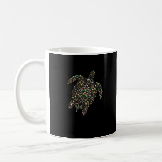 Tribal Hawaiian Sea Turtle Kaffeetasse (Links)