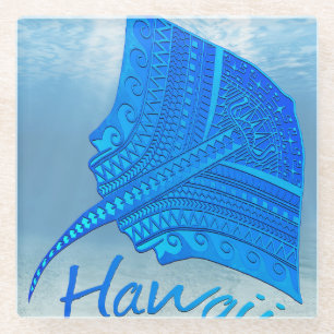Tribal Hawaiian Stingray Glasuntersetzer