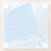 Tribal Hawaiian Stingray Glasuntersetzer (Rückseite)