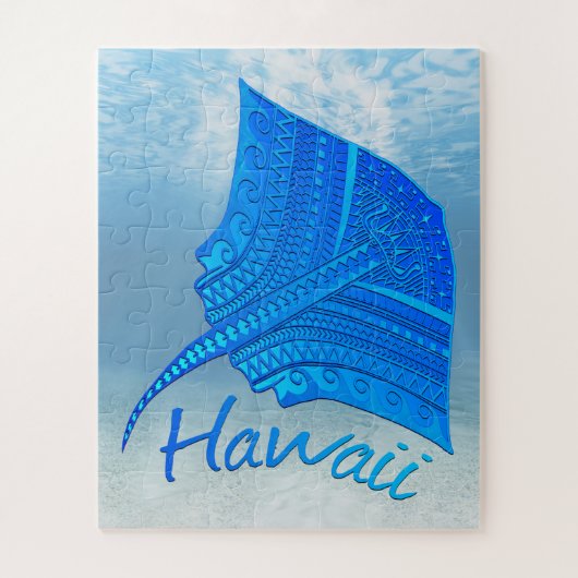 Tribal Hawaiian Stingray Puzzle (Vertikal)