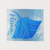 Tribal Hawaiian Stingray Wandteppich (Vorderseite (Horizontal))