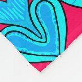 Tribal Heart Mandala Fish Muster Design Fleecedecke (Ecke)