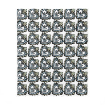 Tribal Heart Mandala Fish Muster Design