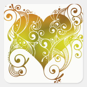 Tribal Heart Sticker