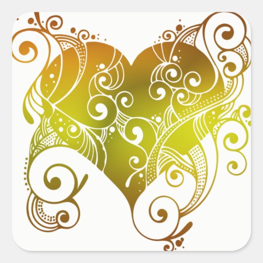 Tribal Heart Sticker (Vorderseite)
