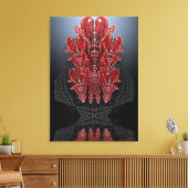 Tribal Hearts Wrapped Canvas Leinwanddruck (Insitu (Wohnzimmer))