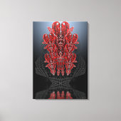 Tribal Hearts Wrapped Canvas Leinwanddruck (Vorderseite)