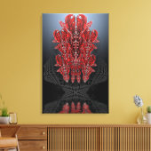 Tribal Hearts Wrapped Canvas Leinwanddruck (Insitu (Wohnzimmer))