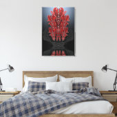 Tribal Hearts Wrapped Canvas Leinwanddruck (Insitu (Schlafzimmer))