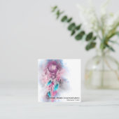 *~* Tribal - Heiliger Shamen Shamanic Dream Catche Quadratische Visitenkarte (Stehend Vorderseite)