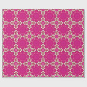 Tribal Hippie Sinti und Roma bohemian fuchsia Mage Geschenkpapier (Flach)