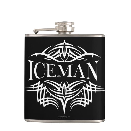 Tribal Hockey (Iceman) Flachmann (Vorderseite)