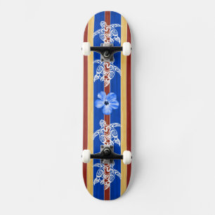 Tribal Honu Fake Surfboard Skateboard