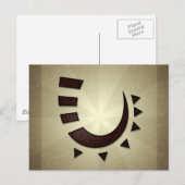 Tribal Hook Postcard Postkarte (Vorne/Hinten)