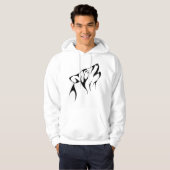 Tribal Howling Wolf Graphic Hoodie (Vorne ganz)
