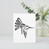 Tribal Hummingbird Postkarte (Stehend Vorderseite)