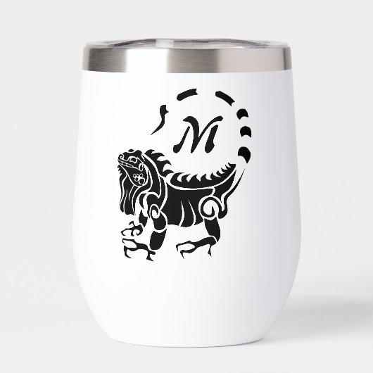 Tribal Iguana Monogram (Rückseite)