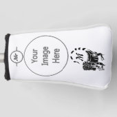 Tribal Iguana Monogram Golf Headcover (Vorderseite)