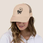 Tribal Iguana Monogram Truckerkappe (Beispiel)