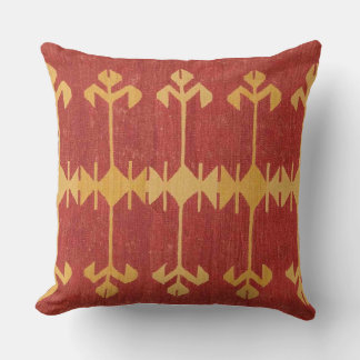 Tribal Ikat Accent Throw Kissen