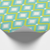 Tribal Ikat Zickzack Geschenkpapier (Ecke)