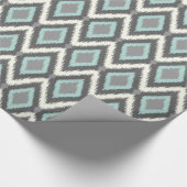 Tribal Ikat Zickzack Geschenkpapier (Ecke)