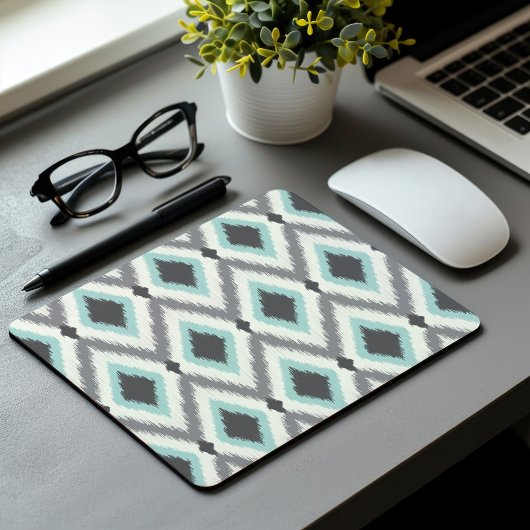 Tribal Ikat Zickzack Mousepad
