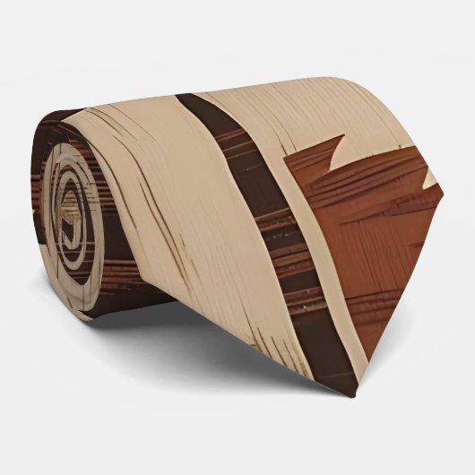 Tribal Inspiriert Geometric Neck Tie Krawatte (Gerollt)