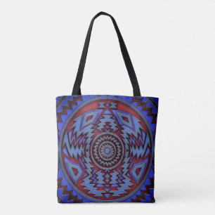 Tribal inspiriertes geometrisches Mandala Tasche