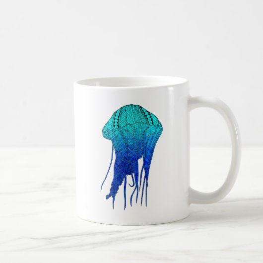 Tribal Jellyfish Kaffeetasse (Rechts)