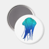 Tribal Jellyfish Magnet (Vorderseite/Rückseite)
