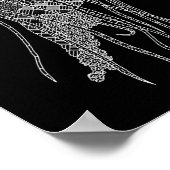 Tribal Jellyfish Poster (Ecke)