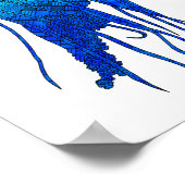 Tribal Jellyfish Poster (Ecke)