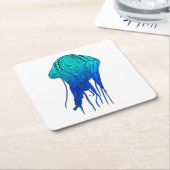 Tribal Jellyfish Rechteckiger Pappuntersetzer (angewinkelt)