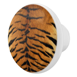 Tribal Jungle Animal Safari Tiger Print Keramikknauf