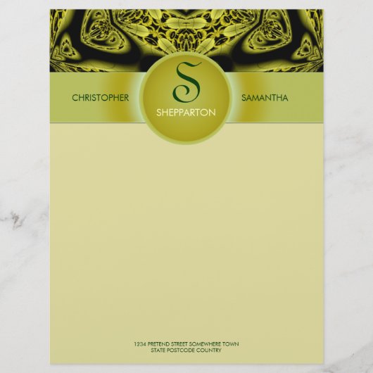 Tribal Jungle (er)Art personalisieren Stationery Briefkopf (Vorderseite)