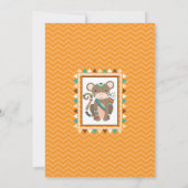 Tribal Jungle Safari Tiere Wild 1 1. Geburtstag Einladung (Rückseite)