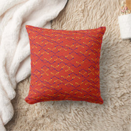 Tribal Kisses Red Throw Pillow Kissen