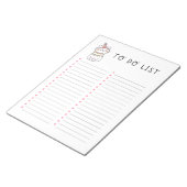 Tribal Kitty Cat to Do List Notizblock (angewinkelt)