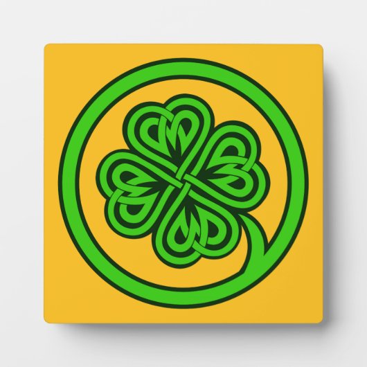 Tribal-Kleeblatt Fotoplatte (Vorderseite)