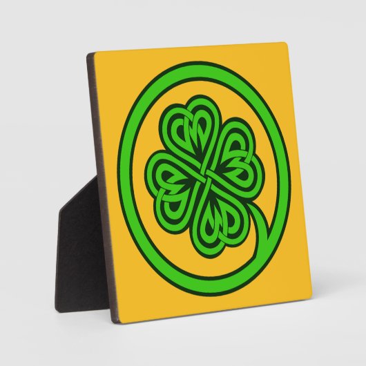 Tribal-Kleeblatt Fotoplatte (Vorderseite)